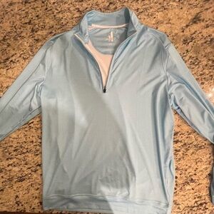 Johnnie-O Teal/Aqua Half Zip- Medium